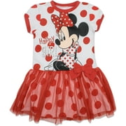 Disney Minnie Mouse Toddler Girls Tulle Dress Toddler to Big Kid